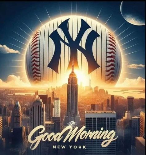 New York Yankees Wallpaper, Los Angeles Dodgers Stadium, Yankees Wallpaper, Yankees Poster, Morning New York, Ny Yankees Logo, 49ers Pictures, Good Morning New, Yankee Doodle Dandy