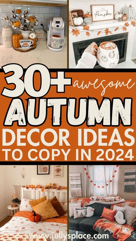 Fall Front Room Decor, Fall Decor Ideas For Small Kitchen, Cute Fall Decor Living Room, Autumnal Home Decor, October Bedroom, Fall Decor Ideas For The Home Diy, Coffee Table Fall Decor, Farmhouse Fall Decor Ideas, Fall Decor Ideas For Living Room