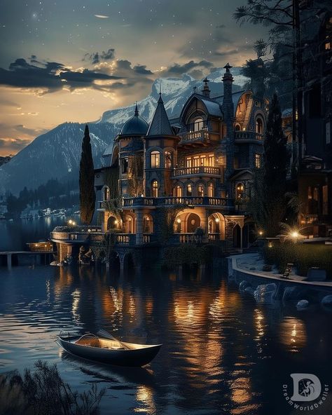 The Velaris River House! ✨ I’ve always had a tough time picturing the River House, so I truly hope I did it justice 🙈 Which one is your… | Instagram Roses Book, Fantasy Romance Books, Feyre And Rhysand, A Court Of Wings And Ruin, Time Pictures, A Court Of Mist And Fury, Beautiful Photoshoot, Fantasy Castle, Fantasy Places