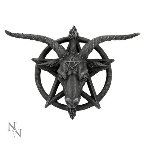 Baphomet Baphomet Head, 얼굴 드로잉, Gothic Home, Dark Gothic, Gothic Decor, Gothic House, Wall Plaque, The Head, Wall Plaques