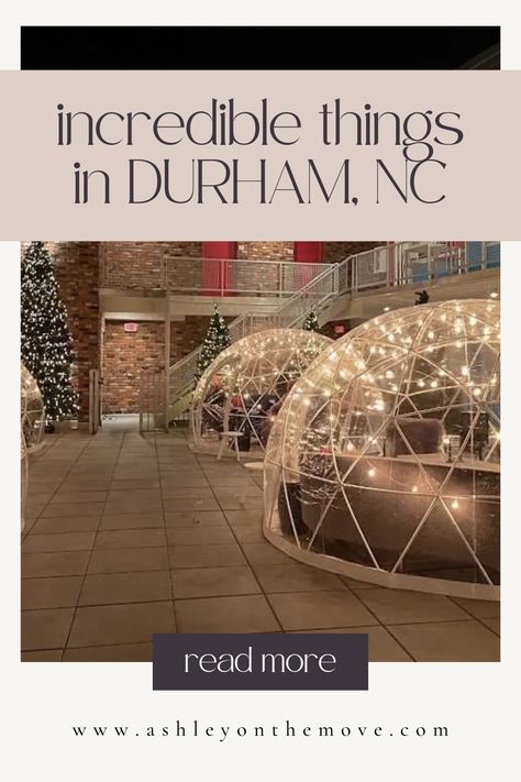 Visiting Durham, North Carolina and looking for things to do? Look no further, friend! I've got you covered in this post with 17 amazing ways to spend your time in Durham! #durhamnc #bullcity | Durham | Bull City | Visit Durham | What to do in Durham | Things to do in Durham | Things to do in North Carolina Durham Nc Things To Do, Things To Do In Durham Nc, North Carolina Durham, Nc Bbq, Nc Travel, North Carolina Attractions, Southern Road Trips, Cary North Carolina, Durham County