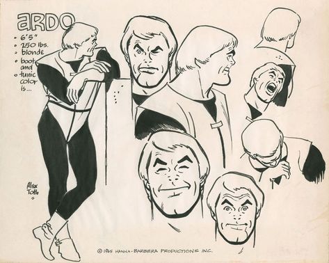 Tex Avery, Alex Toth, Model Sheet, Cartoon Sketches, Retro Comic, Game Character Design, Animation Design, Character Design Male, Ink Illustrations