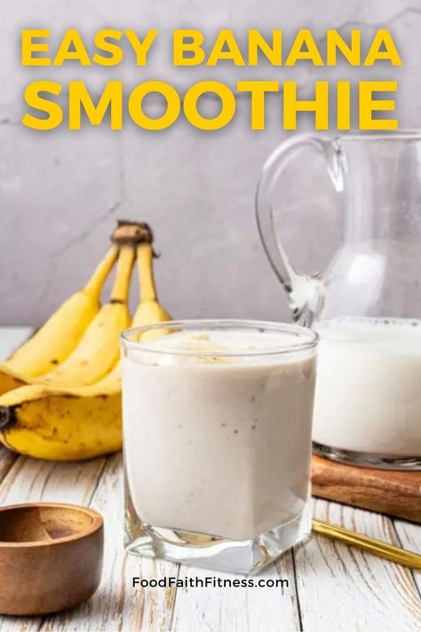 Cool down and recharge with our Refreshing Banana Smoothie! This easy-to-make drink is a delightful blend of frozen banana, creamy Greek yogurt, milk, and a touch of vanilla. Whether it's breakfast, a snack, or post-workout fuel, this smoothie hits the spot. Easy Banana Smoothie, Banana Smoothie Recipe Easy, Frozen Banana Smoothie, Dairy Free Low Carb, Snack Smoothie, Food Healthy Recipes, Banana Smoothie Recipe, Yogurt Milk, Slow Cooker Pasta