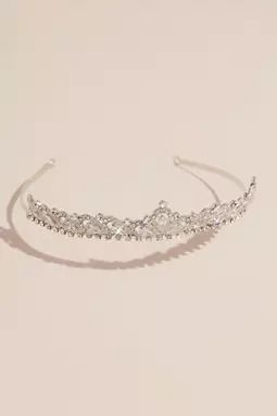 View David's Bridal Crystal Teardrop Tiara in all available colors and sizes Bridal Accesories, Jewelry Hair Accessories, Jewelry Hair, Bridal Look, Wedding Crown, Bridal Tiara, Book An Appointment, The Perfect Wedding, Davids Bridal