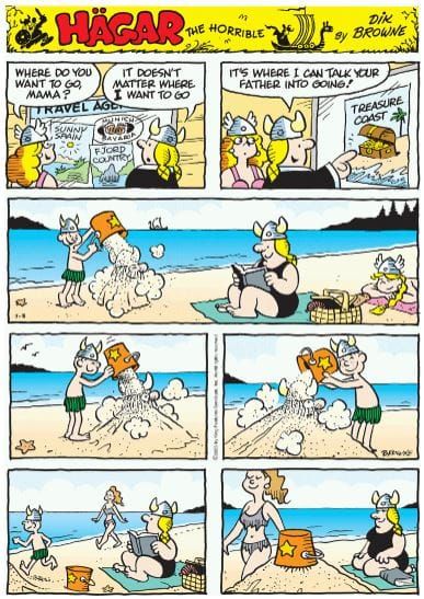 Hagar the Horrible | More for join Hagar the Horrible | Facebook Hagar The Horrible, Denim Crafts, Comics, Funny, Books