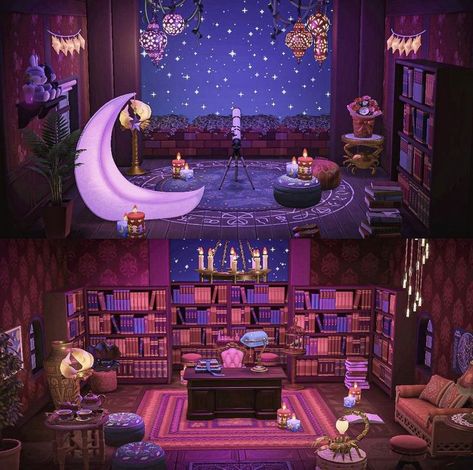 Witchy House, Witchy Room, Fairy Room, Witch Room, Animal Crossing Guide, Happy Home Designer, Animal Crossing Qr Codes Clothes, Animal Crossing Wild World, Animal Crossing Characters