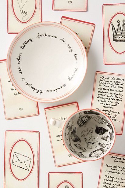 Reading Tea Leaves, Tea Reading, Mad Tea Party, Fortune Telling, My Cup Of Tea, Tea Art, Kitchen Witch, Ceramic Tableware, Plate Design