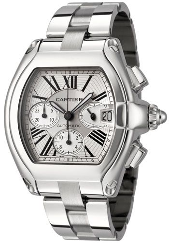 Cartier Roadster Men's Watch Model W62019X6 Cartier Roadster, Classy Watch, Cartier Panthere, Amazing Watches, Cartier Santos, Expensive Watches, Cartier Watch, Cartier Men, Casual Watches