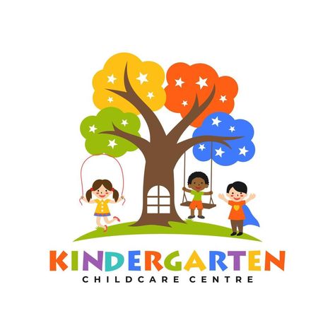 Kindergarten Logo Design, Nursery Logo Design, Kindergarten Logo, Kids Logo Design, Early Learning Centre, Simple Designs To Draw, Logo Design Ideas, Education Logo, Motion Graphics Design