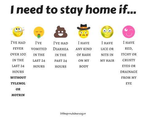 I Need To Stay Home If Sick Chart, Daycare Sickness Policy, Sick Policy For Daycare, Daycare Sick Policy Printable, Daycare Director Organization, Daycare Parent Board Ideas, Daycare Charts, Daycare Office Ideas, Parent Board Ideas Daycare