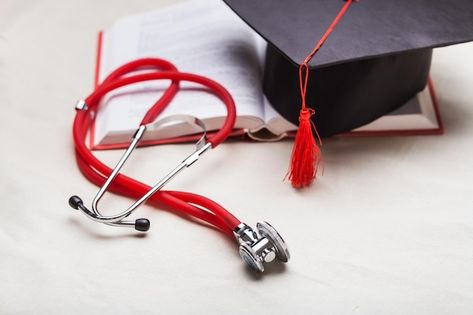 Stethoscope and graduate hat medical edu... | Premium Photo #Freepik #photo #graduation-background #graduation-cap #graduation-hat #education-cap Education Cap, Graduation Background, Background Graduation, Cap Graduation, Graduation Hat, Medical Education, Rose Wallpaper, Graduation Cap, Premium Photo