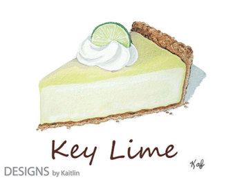 Pie Drawing, Lime Tart, Pies Art, Family Tree Art, Dessert Illustration, Pie Slice, Watercolor Food, Chocolate Pies, Lime Pie