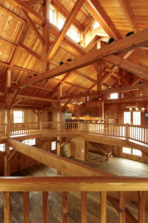 Timber Frame Barn for the Car Enthusiast in Maryland - BOWA Timber Frame Garage, Big Beautiful Houses, Lodge Ideas, Timber Frame Barn, Garage Guest House, Geodesic Dome Homes, Barn Living, Condo Remodel, Barn Design