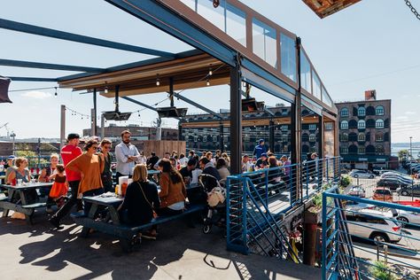 StreetEasy Blog's guide to Red Hook, Brooklyn: Where to eat, drink, shop and explore in the Red Hook neighborhood, plus best brunch, oysters and barbecue. Red Hook Brooklyn, Nyc Vacation, Drink Shop, Red Hook, The Hook, Southampton, York City, Brooklyn, New York City