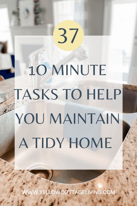 Things To Do In 10 Minutes, 15 Minute Cleaning Tasks, 5 Minute Cleaning Tasks, 6/10 Cleaning, Clean House Quickly, 10 Minute Tasks, Organization And Cleaning, Cleaning Chart, Tidy House