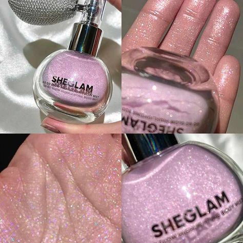 SHEGLAM Go Go Glow Highlighting Body Mist Highlighter Powder ✨✨ from #SHEIN 🔹High-Shine Finish 🔹Multi-Use Glow Highlighter 🔹 You can use on Face Makeup Sheglam Highlighter, Sheglam Makeup, Christmas Decor Party, Y2k Halloween, Highlighter Powder, Glitter Powder, Powder Highlighter, Body Glitter, Pink Gifts