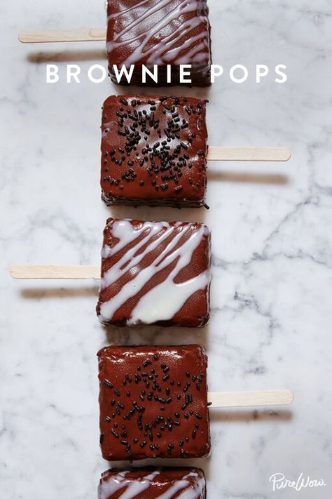 undefined chocolate,dessert,national,recipe,sweet Brownie Pops Recipe, Brownie Pops, Chocolate Pops, Recipe Cake, Chocolate Party, On A Stick, Brownie Bar, Party Desserts, A Stick