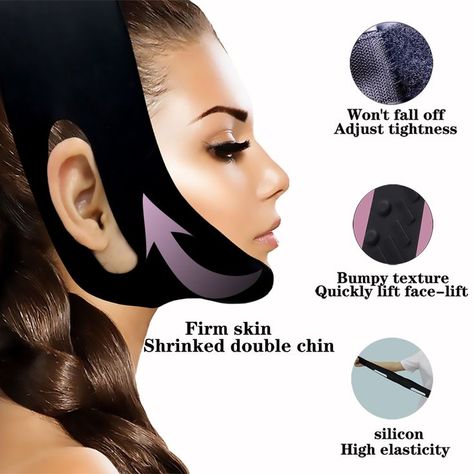 V Shaped Face, Lower Back Dimples, Chin Wrinkles, Double Chin Reduction, Face Lift Mask, Tape Face, Neck Mask, Chin Exercises, Natural Face Skin Care