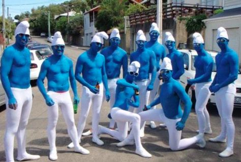 Male Body Painting, Big Group Halloween Costumes, Rugby Outfits, Group Fancy Dress, Body Painting Men, Group Costume Ideas, Fancy Dress Ideas, Carnaval Outfit, Cute Group Halloween Costumes