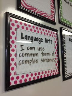 This is a great idea for those who have to display your standards for each lesson! daily objectives dry erase boards. Classroom Writing Display, Classroom Objectives, Daily Objectives, My Pinterest Boards, Colorful Classroom, Dry Erase Boards, Classroom Organisation, Learning Goals, New Classroom