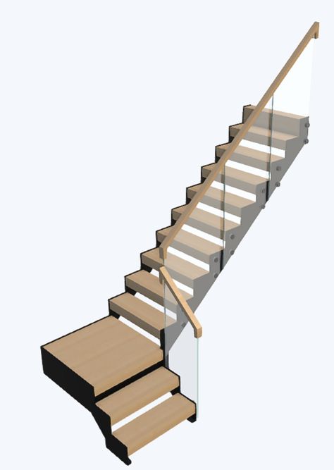 L Shape Stairs, Cantilever Staircase Design, Metal Floating Stairs, Steel Floating Stairs, Stairs Relling Design Steel, L Shaped Stairs, Cantilevered Stairs Detail, Cantilever Stairs, Types Of Stairs