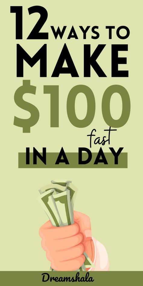 Looking for ways to make extra money fast? No matter what your skills are, you can find something that will work for you! You can earn up to $100 a day, that's up to $3,000 a month! It's up to you how much you want to work! Make Extra Money | Make Money Online | Make Money From Home | Make Money at Home | Side Hustle | Money Making Ideas How Make Money From Home, Business That Make Money Fast, 100 Ways To Make Money, Make Online Money, Ways To Get Money Online, How To Earn Online, Make 10000 A Month, Skills That Make Money, Quick Cash Ideas Extra Money