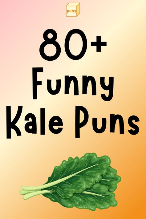 Kale is a popular vegetable for salads and smoothies. Read funny kale puns for a good laugh. Be sure to share them next time you see kale. Vegetable Puns, Puns Funny, Reading Humor, Funny Puns, Puns, Kale, To Share, Humor, Reading