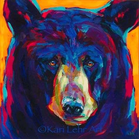 Black Bears Art, Bear Paintings, Bear Art, Art Print Poster, Wild Things, Metal Art Prints, Wildlife Art, Black Bear, Giclee Art