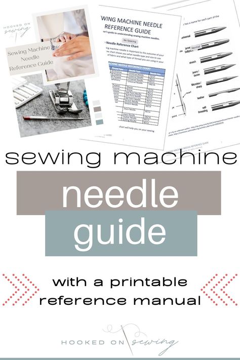 Sewing Needle Sizes, Easy Sewing Patterns Free, Sewing Machine Stitches, Sawing Machine, Sewing Machine Quilting, Machine Needles, Sewing Machine Needle, Brother Sewing Machines, Sewing Machine Needles