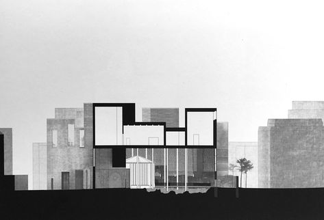 Kolumba Museum Peter Zumthor, Kolumba Museum, Museum Plan, Elevation Plan, Architectural Sketches, Peter Zumthor, Presentation Styles, Architectural Section, Cologne Germany