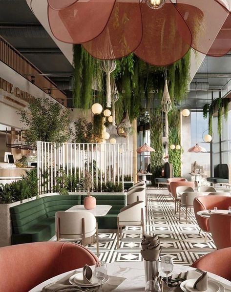 Boho Restaurant, Luxury Restaurant Interior, Commercial Space Design, Restaurant Design Inspiration, Expect Nothing, Restaurant Seating, Luxury Restaurant, Patio Style, Luxury Garden