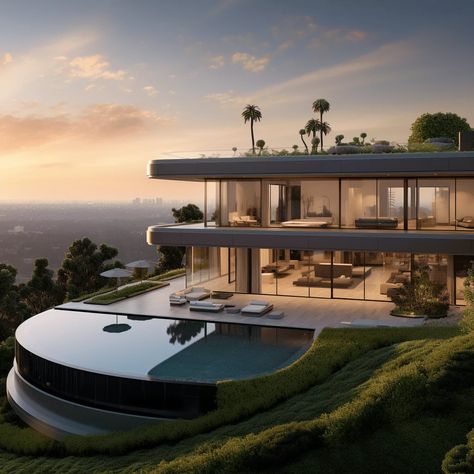 Elon Musk's Innovative Los Angeles Home Tesla House, Los Angeles Houses, Elon Musk House, Futuristic House, Futuristic Home, Opulent Interiors, Luxury Garden, Elon Musk, Los Angeles Homes