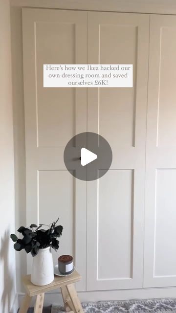 Painting Ikea Wardrobe Doors, Diy Wardrobe Doors Ideas, Ikea Built In Hack Mudroom, Wardrobe Renovation Diy, Beige Pax Wardrobe, Ikea Hack Built In Wardrobe, Painting Pax Wardrobe, Klepstadd Wardrobe Hack, Pax Built In Wardrobe