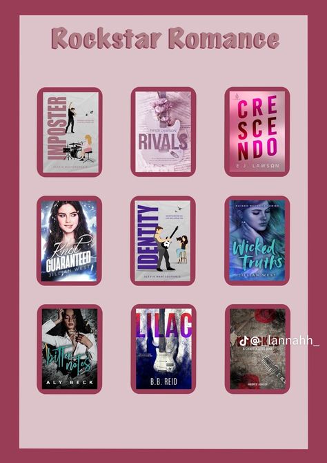 Rockstar Romance Books, Readers Advisory, Book Club Recommendations, Rockstar Romance, Reading List Challenge, Recommended Books To Read, Romantic Books, Books For Teens, Book Reader