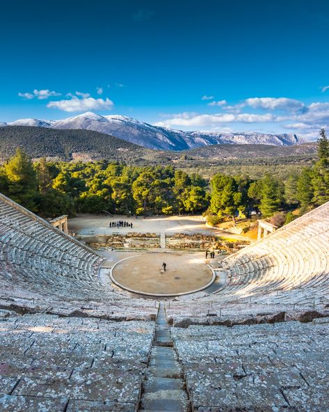 Ancient Theater, Luxury Greece, Peloponnese Greece, Mykonos Beaches, Mykonos Hotels, Mykonos Island, Visiting Greece, Famous Landmarks, Beautiful Lakes