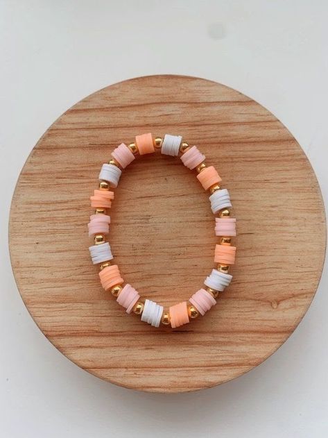 Make Clay Beads, Colorful Bead Bracelets, Diy Paper Flowers, Clay Bracelets, Clay Bead Necklace, Preppy Bracelets, Homemade Bracelets, Bracelet Inspo, Bracelets Ideas