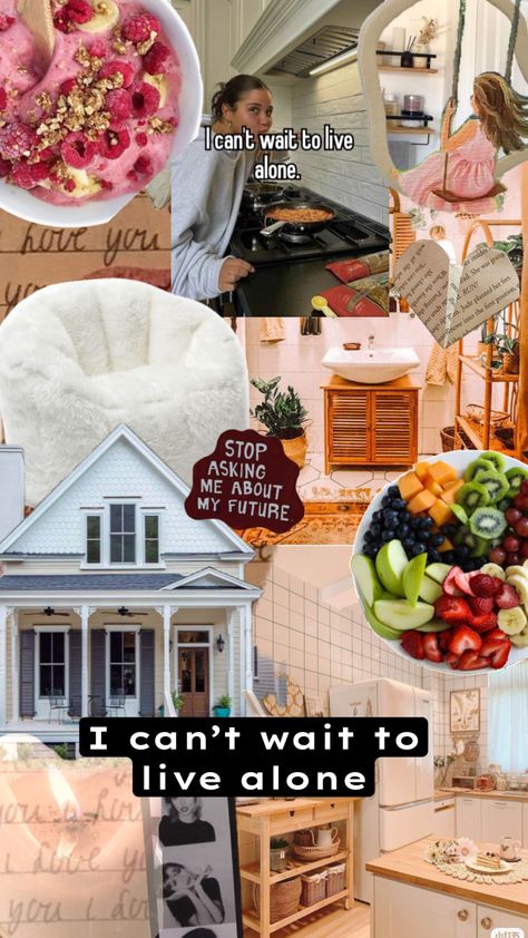 Oh the life of living alone!🥑🍞 #homedecor #vibes #future #dream 🦋🩷 Creative Vision Boards, Happy Alone, Dream Vision Board, Living Alone, Apartment Aesthetic, Alone Time, Single Life, Healthy Lifestyle Inspiration, Apartment Inspiration