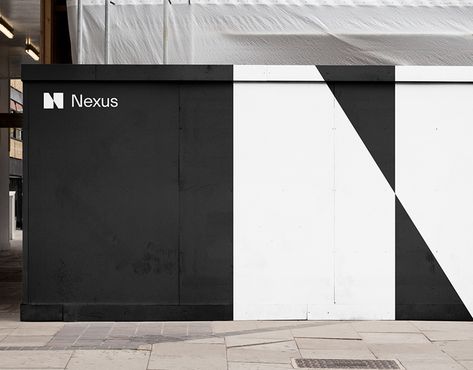 Brilliant branding Nordic Graphic Design, Black And White Branding, Gallery Branding, White Branding, Fan Vent, Website Concept, Polygon Modeling, Sound Music, Music Label