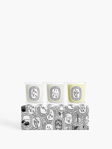 Discovery sizes | Diptyque Paris Diptyque Paris, Diptyque Candles, Pretty Candle, Winter Scents, Holiday Candles, Mini Candles, The Senses, Candle Gift Set, Small Candles