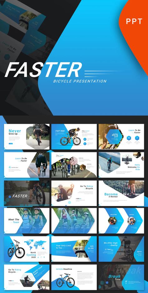 Powerpoint Presentation Ideas, Instagram Grid Layout, Fitness Backgrounds, Creative Powerpoint Presentations, Ppt Template Design, Get Faster, Brochure Design Layout, Presentation Design Layout, Presentation Backgrounds