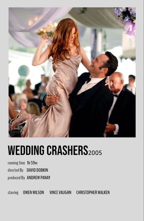 Wedding Crashers Movie, Summer Movies, Netflix Hacks, Vince Vaughn, Iconic Movie Posters, Girly Movies, 100 Things To Do, Summer Movie, Wedding Crashers