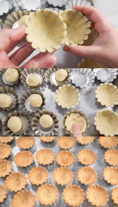 Mini Tarts Decoration, Tart Shells Recipe, Tarts Mini, Tart Crust Recipe, Mini Tart Shells, Mini Tart Recipes, Tart Tins, Dessert Pie Recipes, Fruit Tart Recipe