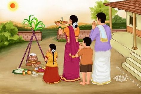 Pongal Drawing, Pongal Photos, Sankranti Rangoli Designs, Pongal Rangoli Design, Sankranthi Festival, Pongal Images, Indian Thanksgiving, Thai Pongal, Happy Pongal Wishes