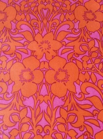 CROWN vintage MID CENTURY 60s ABSTRACT floral PSYCHEDELIC wallpaper ORANGE PINK | #537264773 Repetition Art, 1960s Wallpaper, 60s Wallpaper, 60s Patterns, Crown Vintage, Hippie Wallpaper, Statement Wall, Orange Wallpaper, Wallpaper Pattern