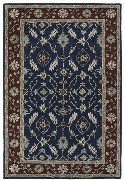 Lyndora Handmade Area Rug Kaleen Rugs, Popular Decor, Rug Direct, Navy Rug, Navy Area Rug, The Duchess, Handmade Area Rugs, Hand Tufted Rugs, Rug Sale