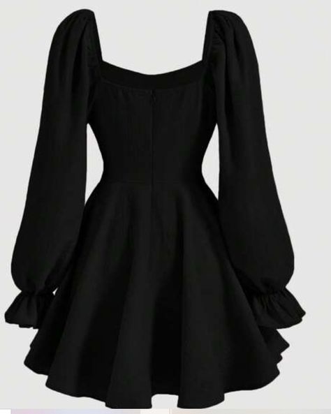 To buy, same as Spooky Season Drop. Cute Winter Dress Outfits, A Line Black Dress, Dresses For Teens Black, Classy Short Dresses, Fashion Show Dresses, Tight Dress Outfit, Frock Patterns, Cute Dress Outfits