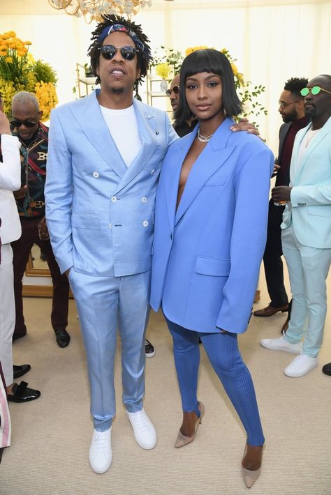 Beyonce and JAY-Z at Roc Nation Brunch 2019 Roc Nation Brunch, One Color Outfit, Brunch Attire, Brunch Event, Roc Nation, Grammy Party, Justine Skye, Beyoncé Giselle Knowles-carter, Beyoncé Giselle Knowles