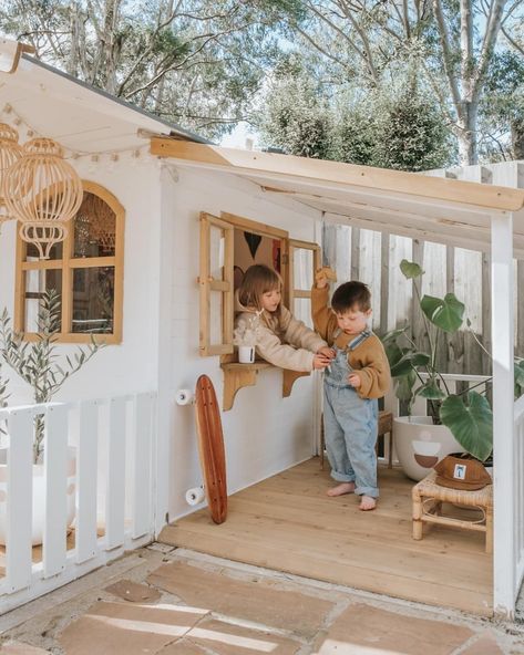 Cubby House Ideas, Cubby Ideas, Kids Cubby Houses, Kids Cubbies, Yard Inspiration, Play Area Backyard, Backyard Kids Play Area, Backyard Playhouse, Wendy House