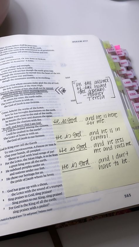 Psalm 46:10 Annotating Bible, Psalm 10, Leadership Goals, Bible Studying, Motivational Bible Verses, Worship Jesus, Inspire Bible, Personal Bible Study, Bible Doodling