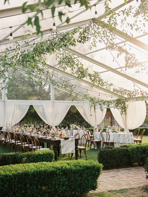 Tuscan Style Wedding, Commodore Perry Estate, Tent Wedding Reception, Tuscan Inspired Wedding, Monique Lhuillier Wedding, Luxury Weddings Reception, Wedding Backyard Reception, Wedding Venue Inspiration, Wedding Reception Inspiration